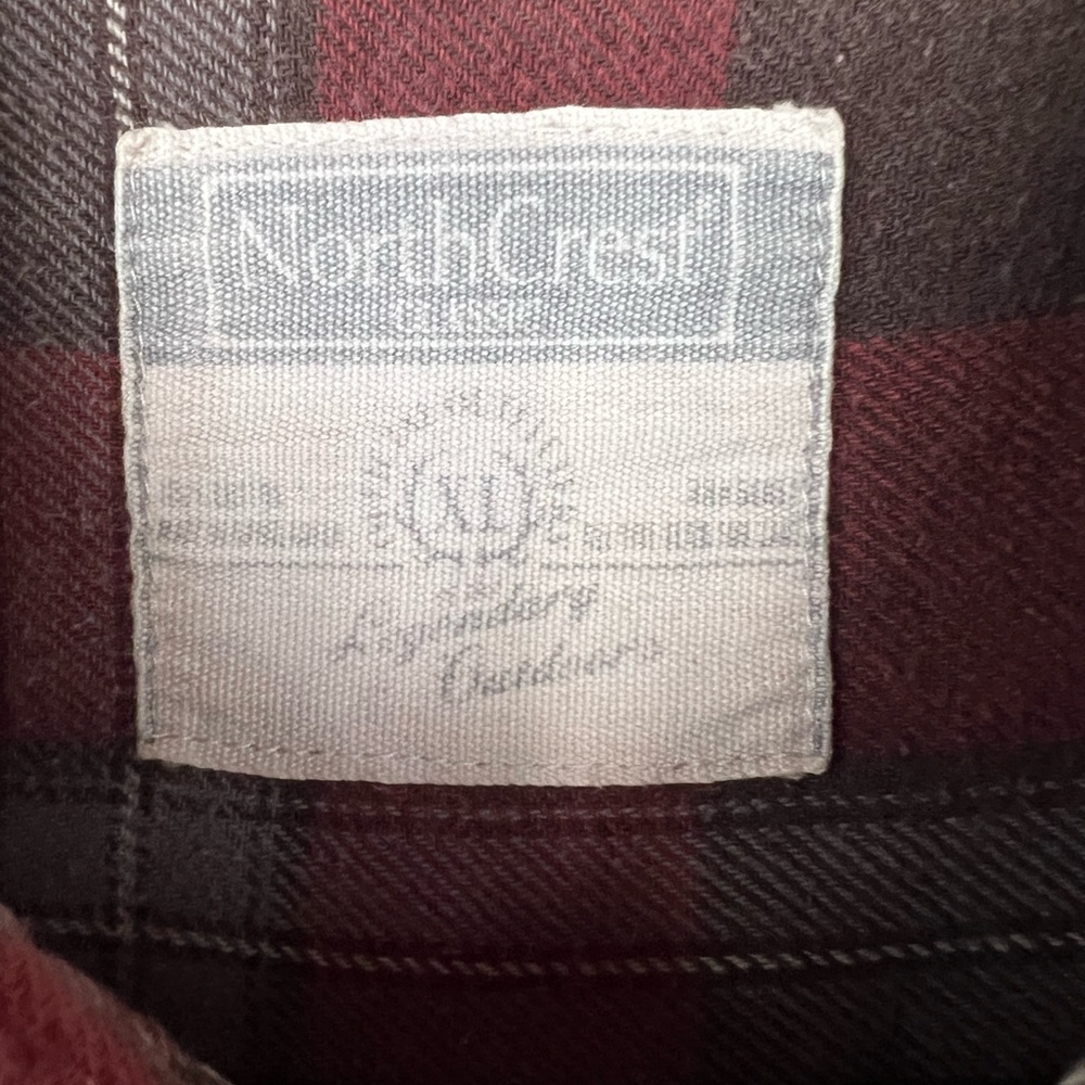 Lake Michigan Upcycled Flannel Plaid Button Down Shirt New Buffalo Beach Mens XL - Picture 6 of 15